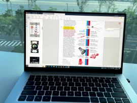 pdf editor open on a laptop